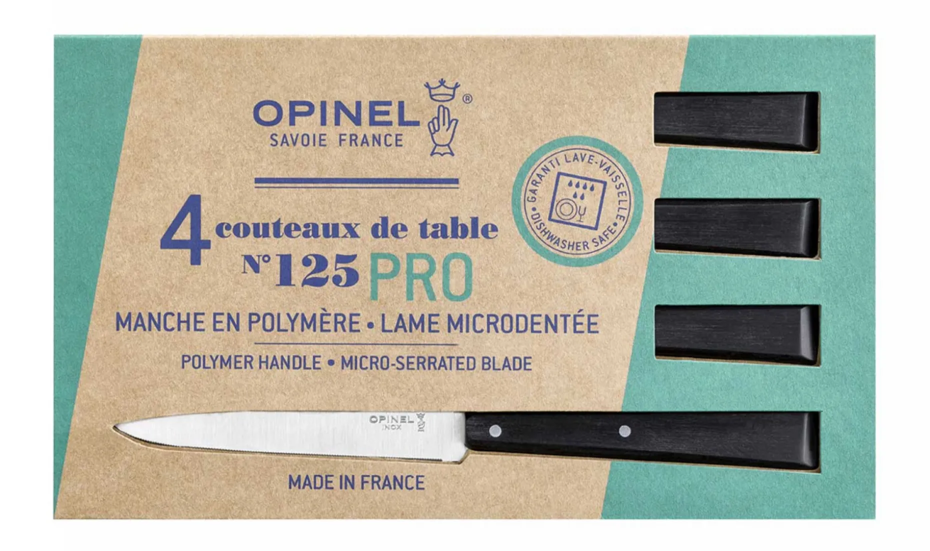 Coffret 4 couteaux de table N°125 Pro
