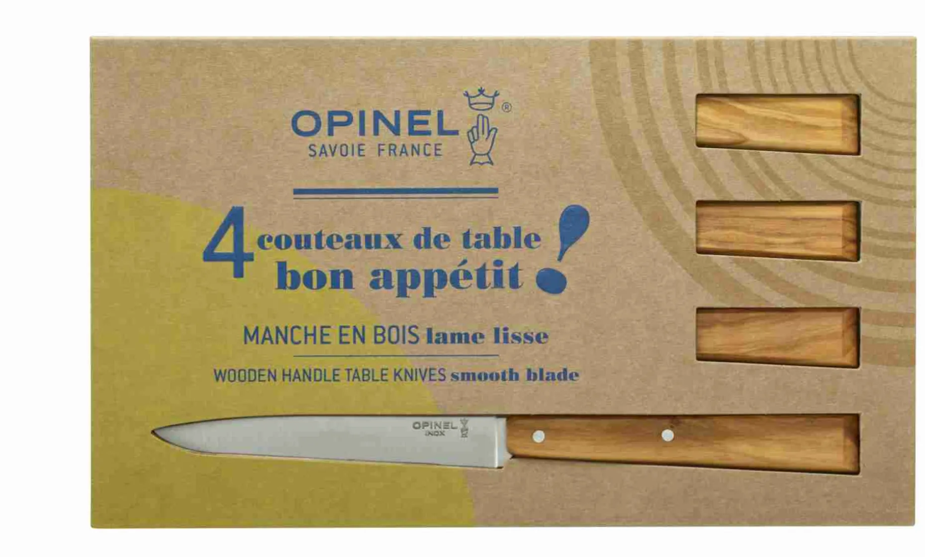 Coffret de 4 couteaux de table N°125 Bon Appétit Sud