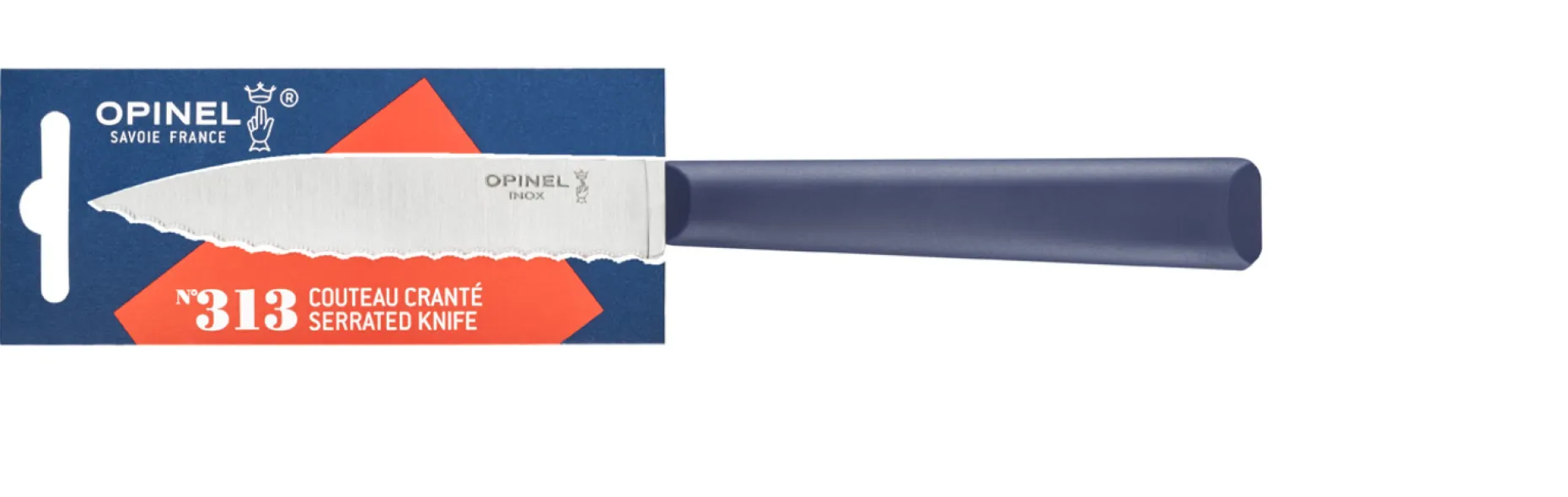 Couteau Cranté N°313 Essentiels + Bleu