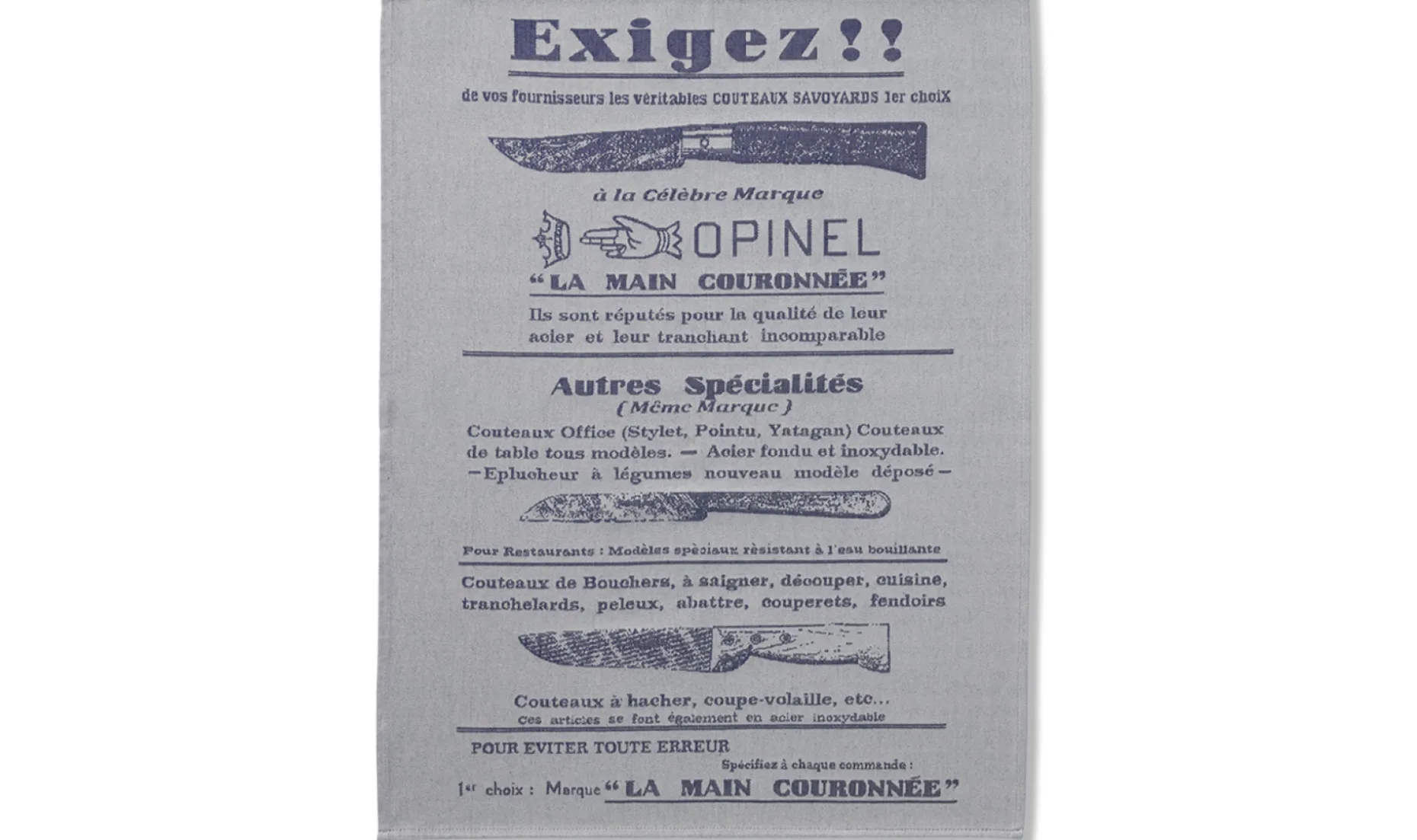 Torchon «Exigez !»